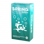 Презервативы SPRING BUBBLES с пупырышками - 12 шт. - SPRING - купить с доставкой в Челябинске