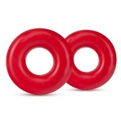 Набор из 2 красных эрекционных колец DONUT RINGS OVERSIZED - Blush Novelties - в Челябинске купить с доставкой