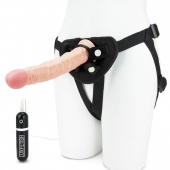 Регулируемые трусики с вибрирующей насадкой - 21 см. - Lux Fetish - купить с доставкой в Челябинске