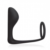 Стимулятор простаты с фиксацией эрекционным кольцом Prostate Gear - BlueLine - в Челябинске купить с доставкой