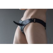 Черные трусики Better с анальной насадкой - 8 см. - Lola Games - купить с доставкой в Челябинске