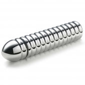 Рельефный фаллос для интенсивного электросекса Groovey George - 20 см. - MyStim - купить с доставкой в Челябинске