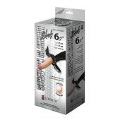 Пояс-трусики с насадкой Glamour - 17 см. - LOVETOY (А-Полимер) - купить с доставкой в Челябинске