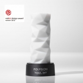 Белый 3D мастурбатор POLYGON - Tenga - в Челябинске купить с доставкой