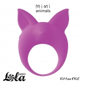 Фиолетовое эрекционное кольцо Kitten Kyle - Lola Games - в Челябинске купить с доставкой