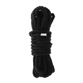Черная веревка для шибари DELUXE BONDAGE ROPE - 5 м. - Dream Toys - купить с доставкой в Челябинске