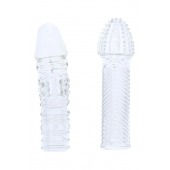 Комплект из 2 прозрачных насадок на пенис PENIS EXTENDER PACK - Dream Toys - в Челябинске купить с доставкой