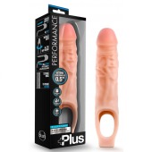 Телесный реалистичный фаллоудлинитель 9 Inch Silicone Cock Sheath Penis Extender - 22,86 см. - Blush Novelties - в Челябинске купить с доставкой