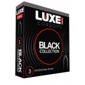 Черные презервативы LUXE Royal Black Collection - 3 шт. - Luxe - купить с доставкой в Челябинске