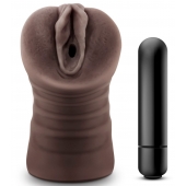 Коричневый мастурбатор-вагина Hot Chocolate Brianna - Blush Novelties - в Челябинске купить с доставкой
