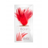 Красный перьевой тиклер Plume - 23 см. - Lola Lingerie - купить с доставкой в Челябинске