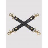 Черный фиксатор для манжет Bound to You Faux Leather Hogtie - Fifty Shades of Grey - купить с доставкой в Челябинске