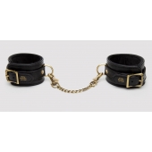 Черные оковы на ноги Bound to You Faux Leather Ankle Cuffs - Fifty Shades of Grey - купить с доставкой в Челябинске