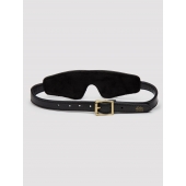 Черная плотная маска на глаза Bound to You Faux Leather Blindfold - Fifty Shades of Grey - купить с доставкой в Челябинске