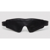 Черная плотная маска на глаза Bound to You Faux Leather Blindfold - Fifty Shades of Grey - купить с доставкой в Челябинске