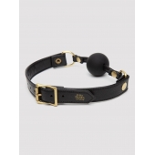 Черный кляп-шар Bound to You Faux Leather Ball Gag - Fifty Shades of Grey - купить с доставкой в Челябинске