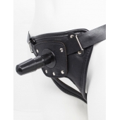Черный пояс для насадок CLASS STRAP Restyling - LOVETOY (А-Полимер) - купить с доставкой в Челябинске