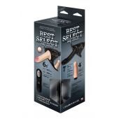 Черный женский пояс BEST SELECT с 3 насадками и вибрацией - LOVETOY (А-Полимер) - купить с доставкой в Челябинске