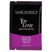Лубрикант на водной основе для использования с игрушками WICKED Toy Love - 3 мл. - Wicked - купить с доставкой в Челябинске