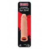 Телесная насадка EXTENDER WITH BALL STRAP 6.5 - 17 см. - Dream Toys - в Челябинске купить с доставкой