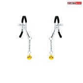 Оригинальные зажимы на соски с желтыми шариками - Notabu - купить с доставкой в Челябинске