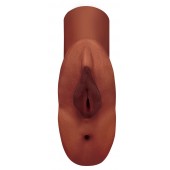 Коричневый мастурбатор Perfect Pussy Double Stroker - Pipedream - в Челябинске купить с доставкой