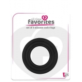 Набор из 3 эрекционных колец SILICONE COCKRINGS - Dream Toys - в Челябинске купить с доставкой