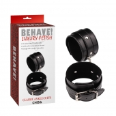 Черные оковы Classic Ankle Cuffs - Chisa - купить с доставкой в Челябинске