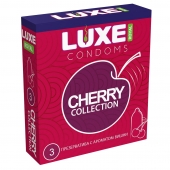 Презервативы с ароматом вишни LUXE Royal Cherry Collection - 3 шт. - Luxe - купить с доставкой в Челябинске