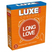 Презервативы с продлевающим эффектом LUXE Royal Long Love - 3 шт. - Luxe - купить с доставкой в Челябинске