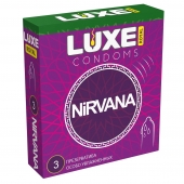 Презервативы с увеличенным количеством смазки LUXE Royal Nirvana - 3 шт. - Luxe - купить с доставкой в Челябинске
