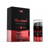 Жидкий интимный гель с эффектом вибрации Vibration! Strawberry - 15 мл. - INTT - купить с доставкой в Челябинске