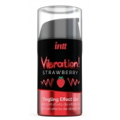 Жидкий интимный гель с эффектом вибрации Vibration! Strawberry - 15 мл. - INTT - купить с доставкой в Челябинске