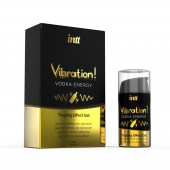 Жидкий интимный гель с эффектом вибрации Vibration! Vodka Energy - 15 мл. - INTT - купить с доставкой в Челябинске