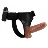 Страпон на трусиках с вибрацией Ultra Passionate Harness - 16 см. - Baile - купить с доставкой в Челябинске