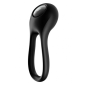 Черное эрекционное виброкольцо Majestic Duo - Satisfyer - в Челябинске купить с доставкой