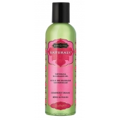 Массажное масло Naturals Strawberry Dreams с ароматом клубники - 59 мл. - Kama Sutra - купить с доставкой в Челябинске