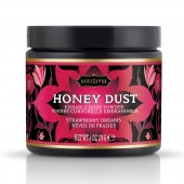 Пудра для тела Honey Dust Body Powder с ароматом клубники - 170 гр. - Kama Sutra - купить с доставкой в Челябинске