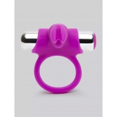 Лиловое виброкольцо с пультом ДУ Remote Control Cock Ring - Happy Rabbit - в Челябинске купить с доставкой
