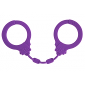 Фиолетовые силиконовые наручники Suppression - Lola Games - купить с доставкой в Челябинске