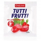 Гель-смазка Tutti-frutti со вкусом барбариса - 4 гр. - Биоритм - купить с доставкой в Челябинске