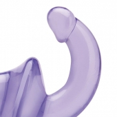 Фиолетовый безремневой страпон Strapless Strap-On - Lux Fetish - купить с доставкой в Челябинске