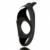 Черное эрекционное кольцо с двумя моторами Zeus Dual Vibe Cock Ring - FeelzToys - в Челябинске купить с доставкой