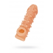 Телесная закрытая насадка с пупырышками Cock Sleeve Size M - 15,6 см. - KOKOS - в Челябинске купить с доставкой