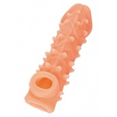 Телесная закрытая насадка с пупырышками Cock Sleeve Size L - 17,6 см. - KOKOS - в Челябинске купить с доставкой