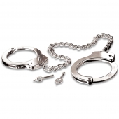 Металлические наручники Metal Leg Cuffs - Pipedream - купить с доставкой в Челябинске