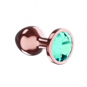 Пробка цвета розового золота с малиновым кристаллом Diamond Topaz Shine L - 8,3 см. - Lola Games - купить с доставкой в Челябинске