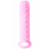 Розовый фаллоудлинитель Homme Long - 13,5 см. - Lola Games - в Челябинске купить с доставкой