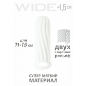 Белый фаллоудлинитель Homme Wide - 13 см. - Lola Games - в Челябинске купить с доставкой