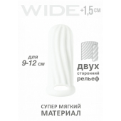 Белый фаллоудлинитель Homme Wide - 11 см. - Lola Games - в Челябинске купить с доставкой